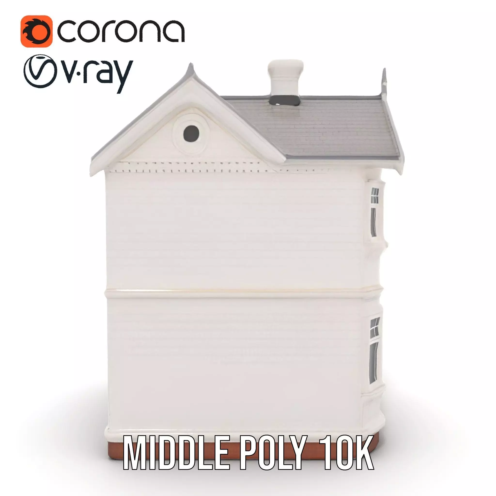 Victorian Ivory House model pack Low-poly 3D model_14
