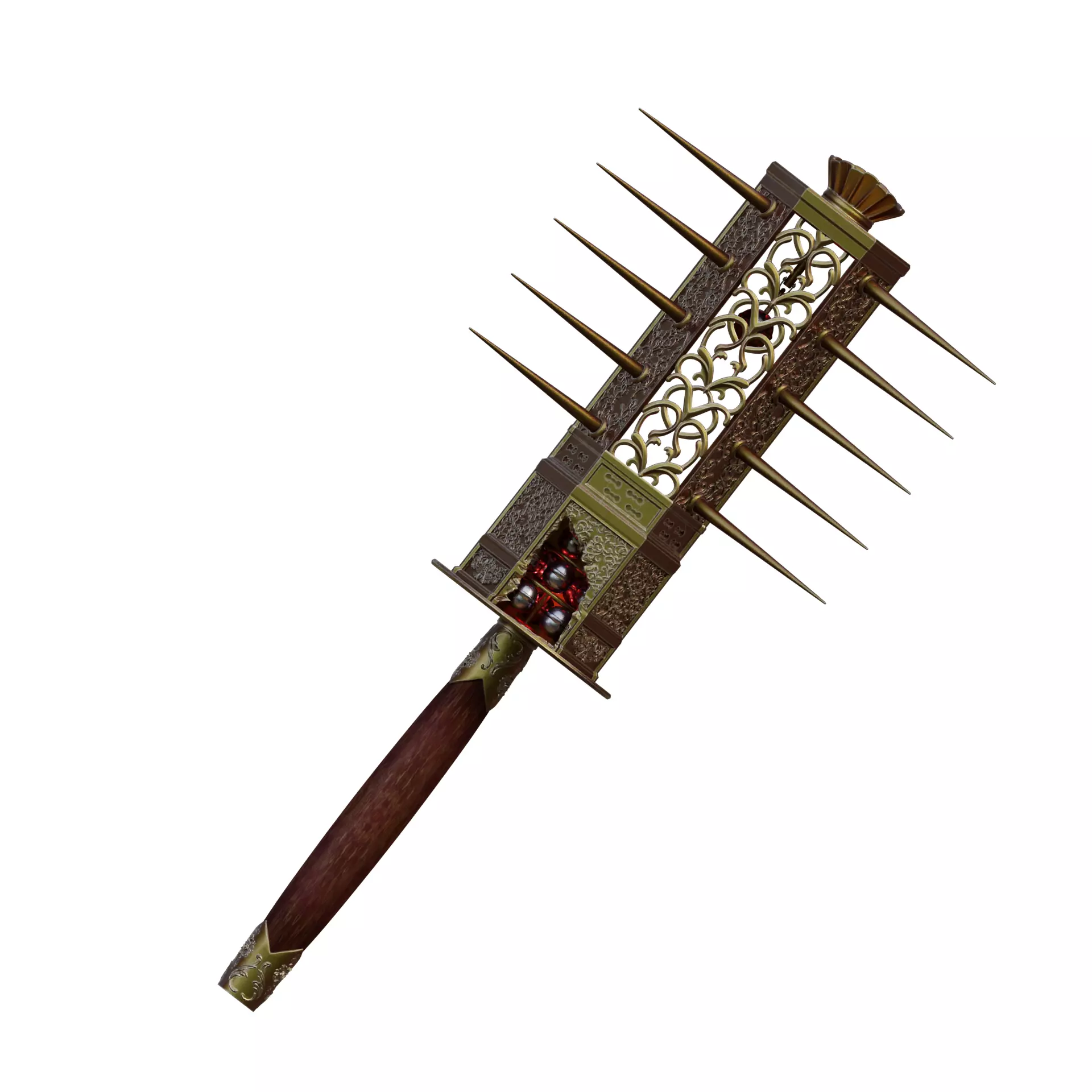 Miko Sakuko-Like Entity Spiked Mace Silent Hill F 3D print model_16