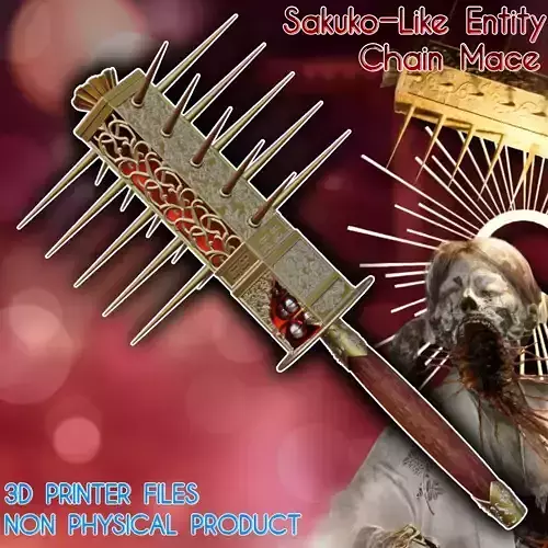 Miko Sakuko-Like Entity Spiked Mace Silent Hill F 3D print model Miko Sakuko-Like Entity Spiked Mace Silent Hill F 3D print model