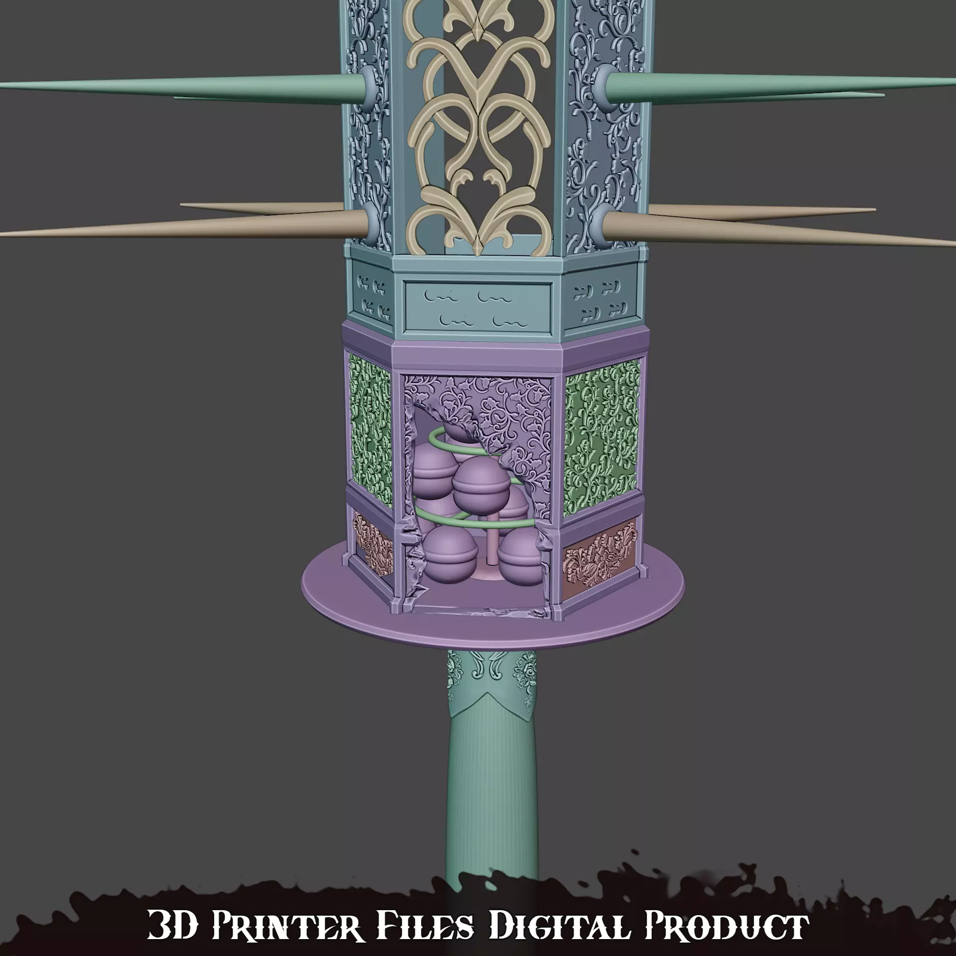 Miko Sakuko-Like Entity Spiked Mace Silent Hill F 3D print model_6