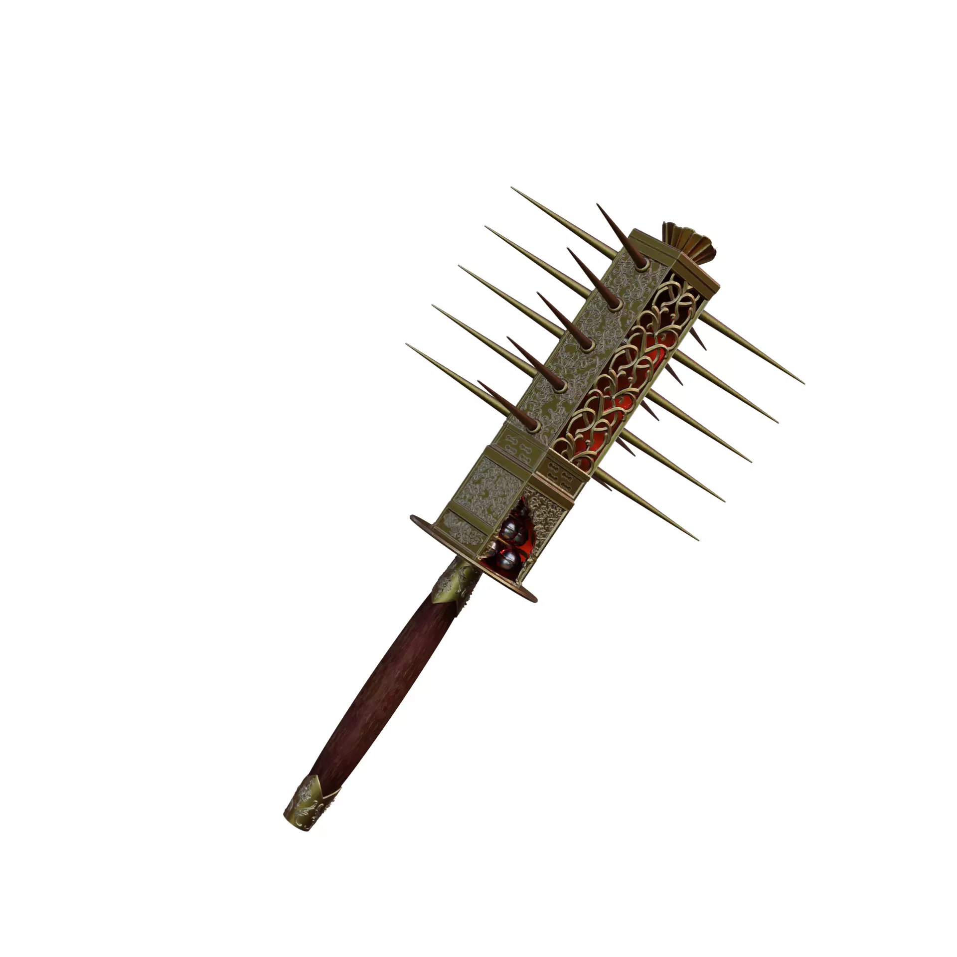 Miko Sakuko-Like Entity Spiked Mace Silent Hill F 3D print model_20