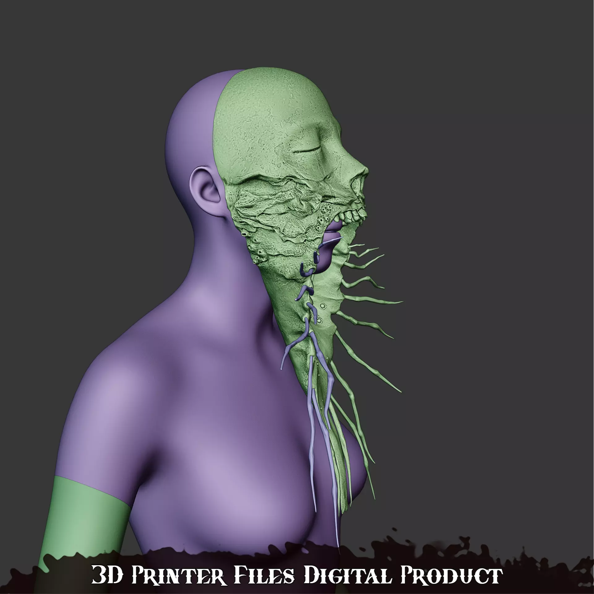 Miko Sakuko-Like Entity Mask Silent Hill F 3D print model_5