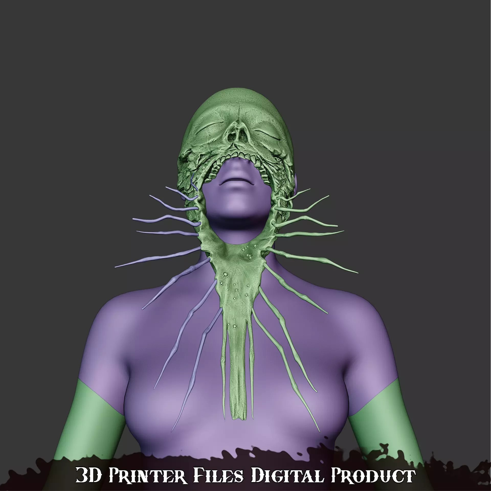 Miko Sakuko-Like Entity Mask Silent Hill F 3D print model_9