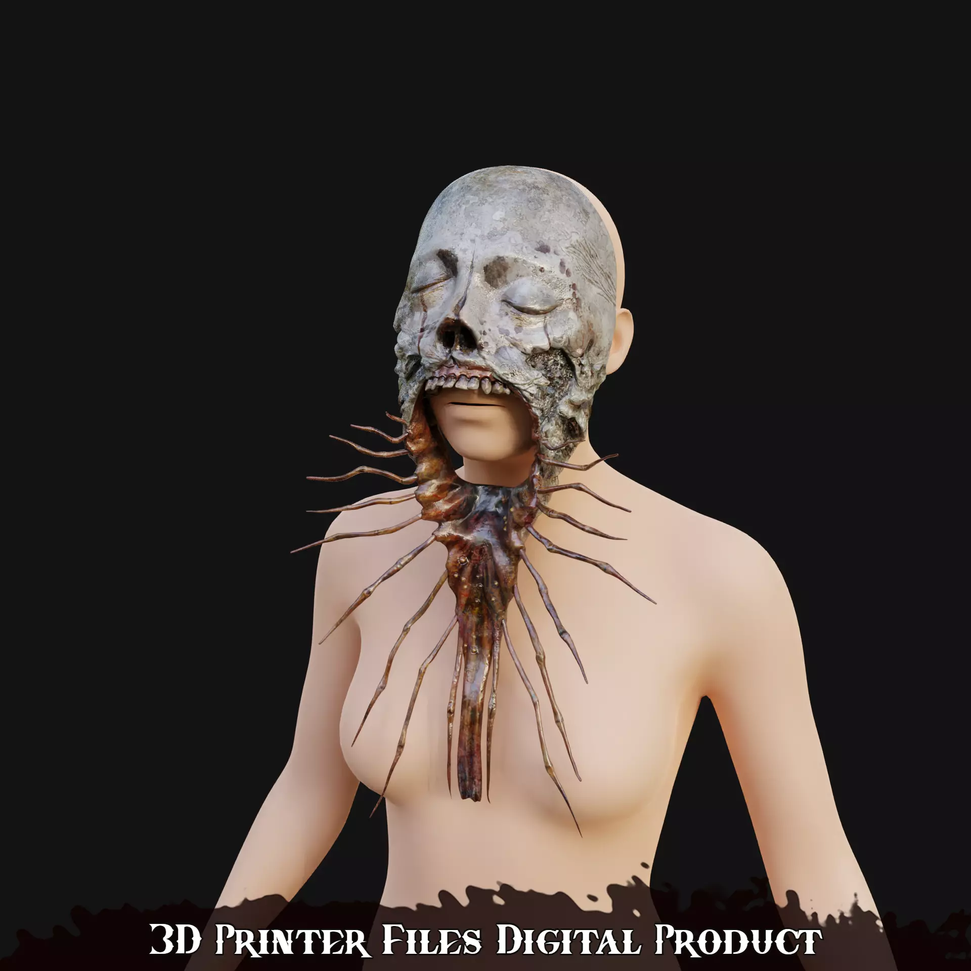 Miko Sakuko-Like Entity Mask Silent Hill F 3D print model_1