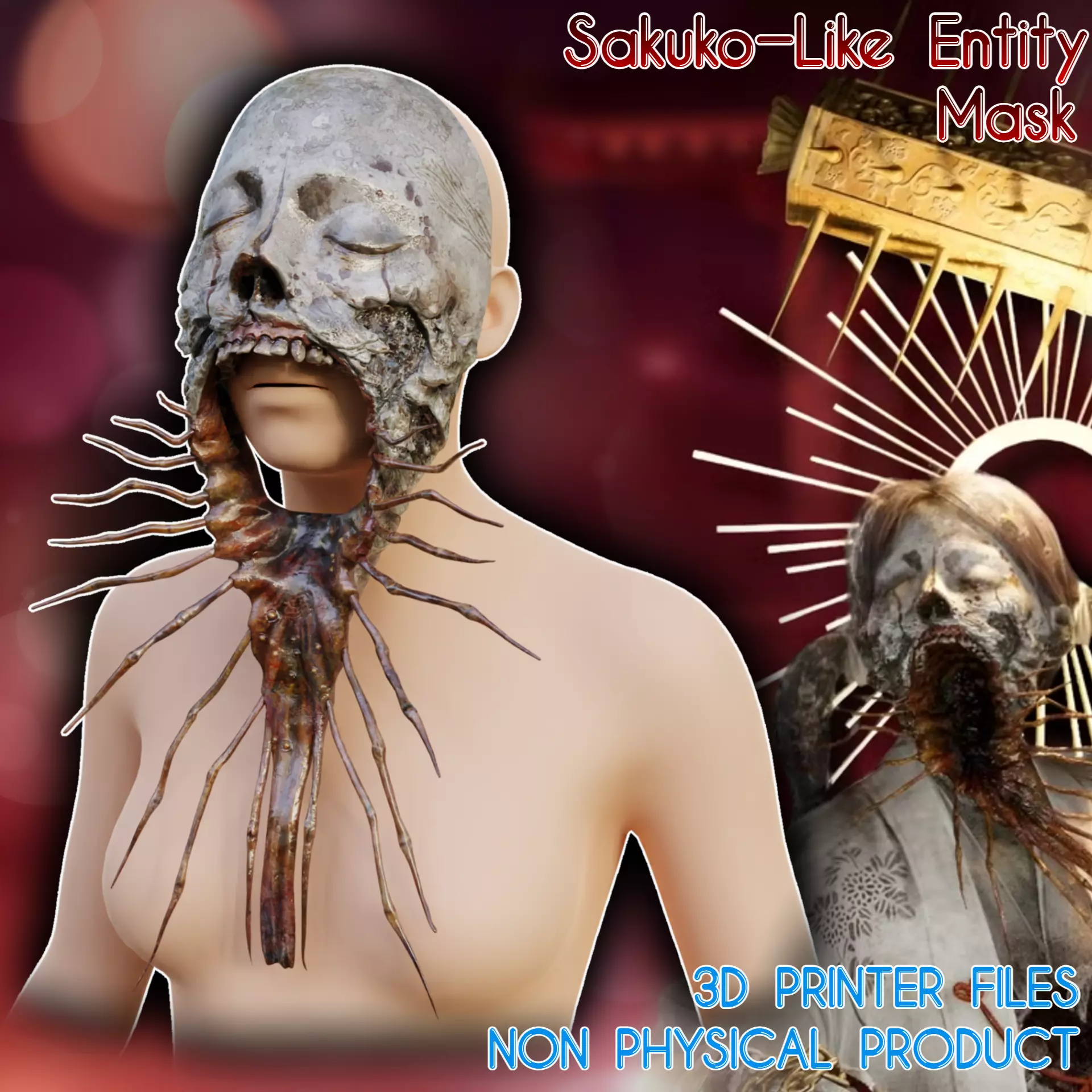 Miko Sakuko-Like Entity Mask Silent Hill F 3D print model_0