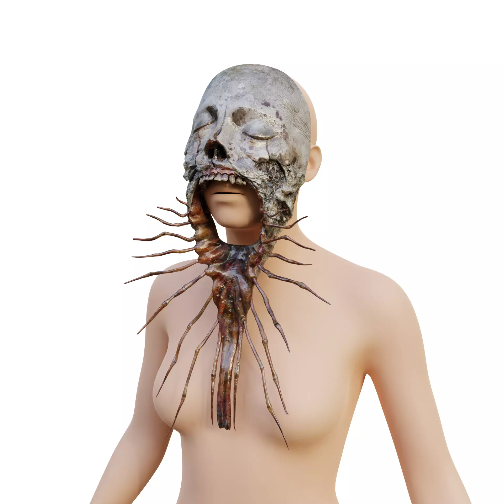 Miko Sakuko-Like Entity Mask Silent Hill F 3D print model_11