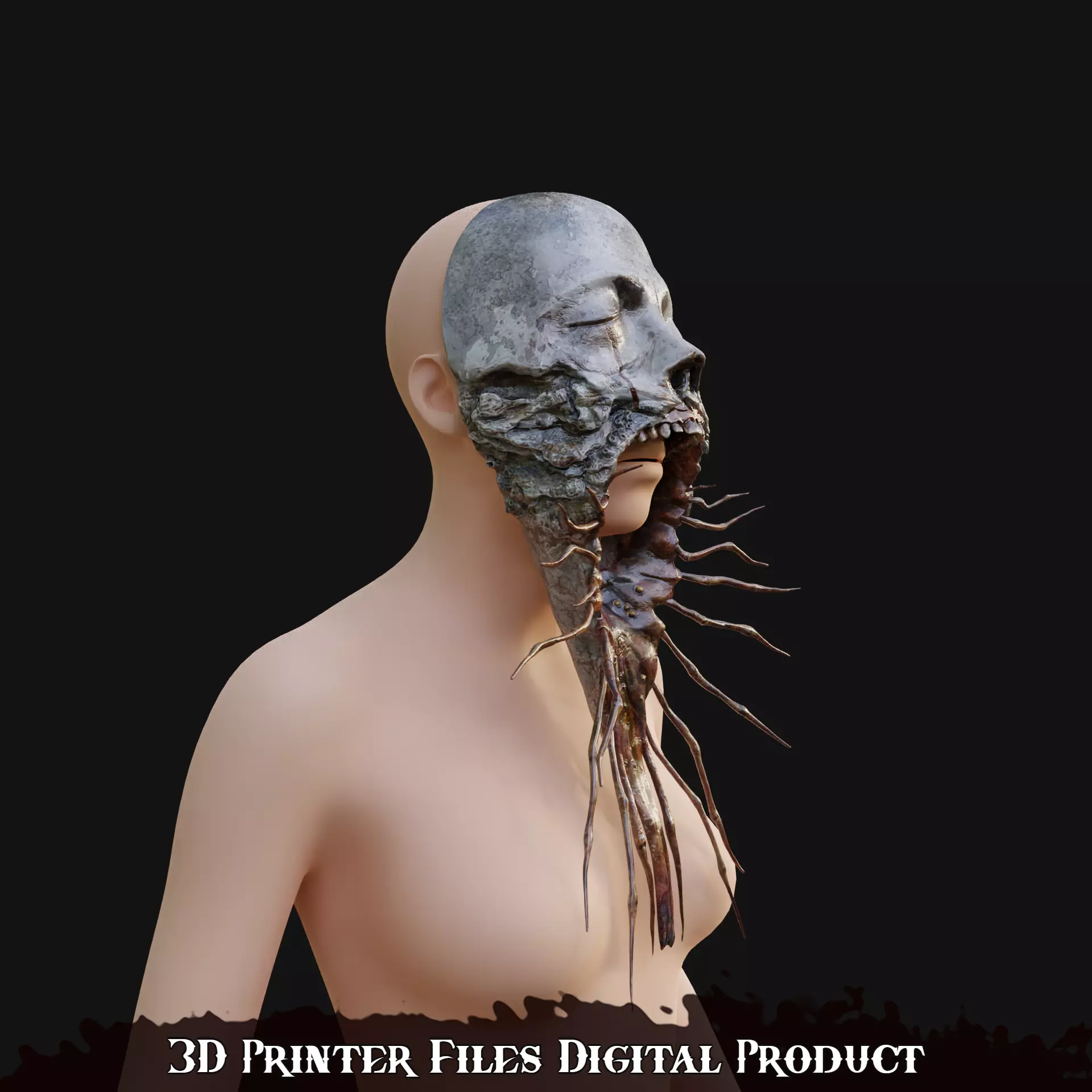 Miko Sakuko-Like Entity Mask Silent Hill F 3D print model_4