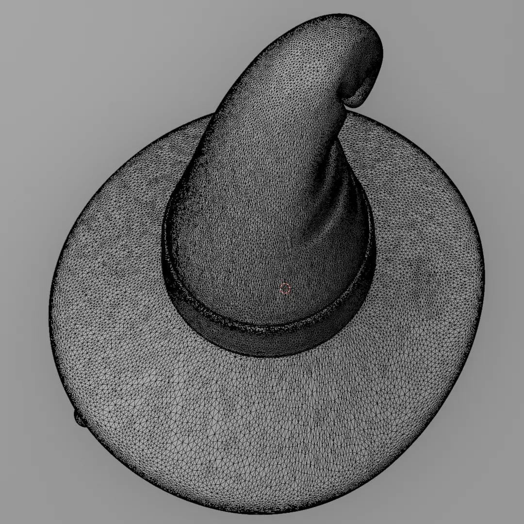 Halloween Cute Witch 3D model for 3D printing 3D print model_13