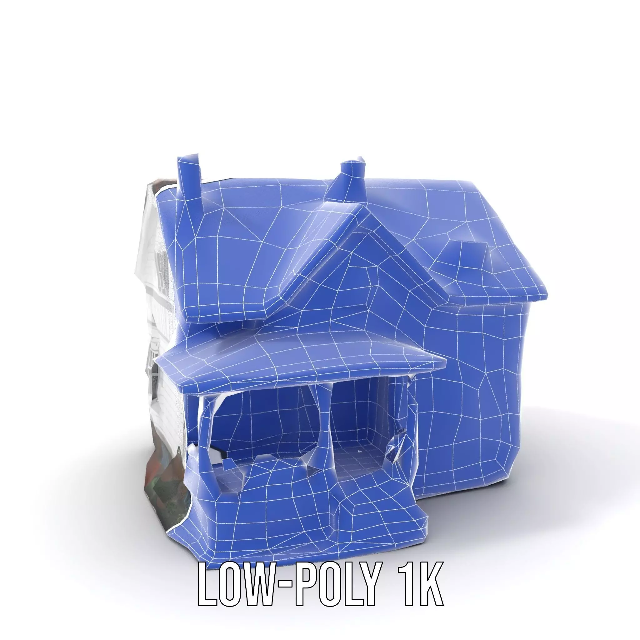 Charming Cottage House model pack Low-poly 3D model_10