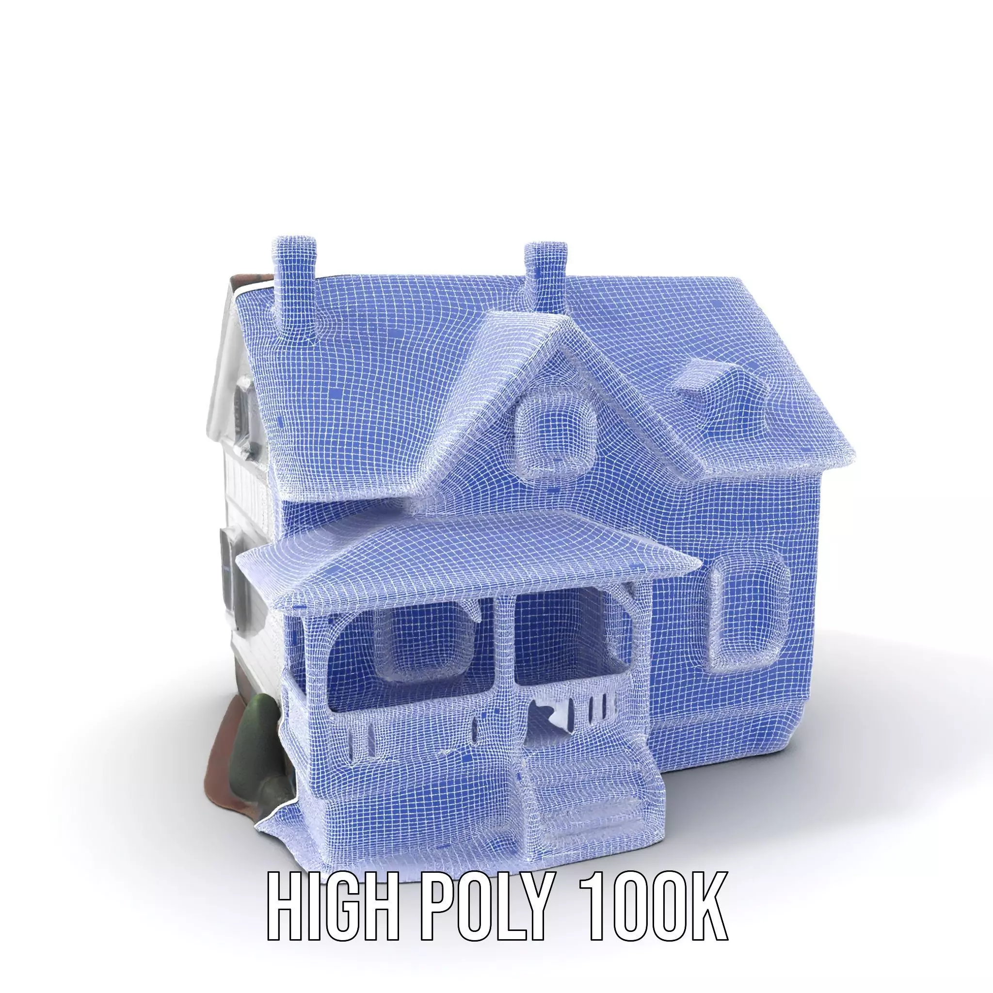 Charming Cottage House model pack Low-poly 3D model_5
