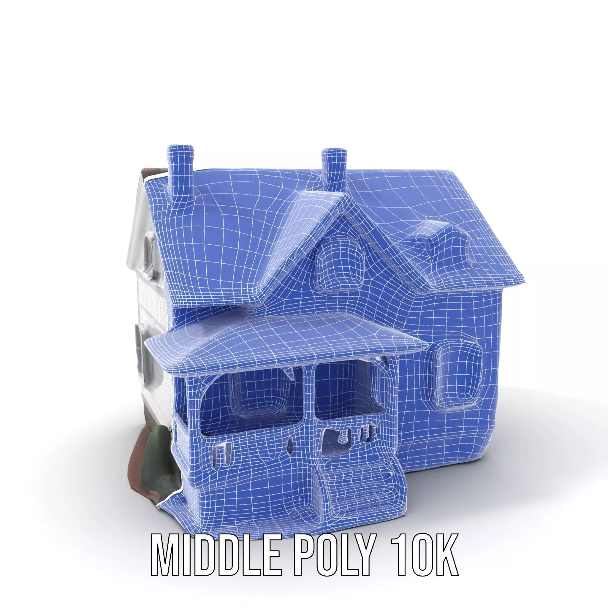 Charming Cottage House model pack Low-poly 3D model_25