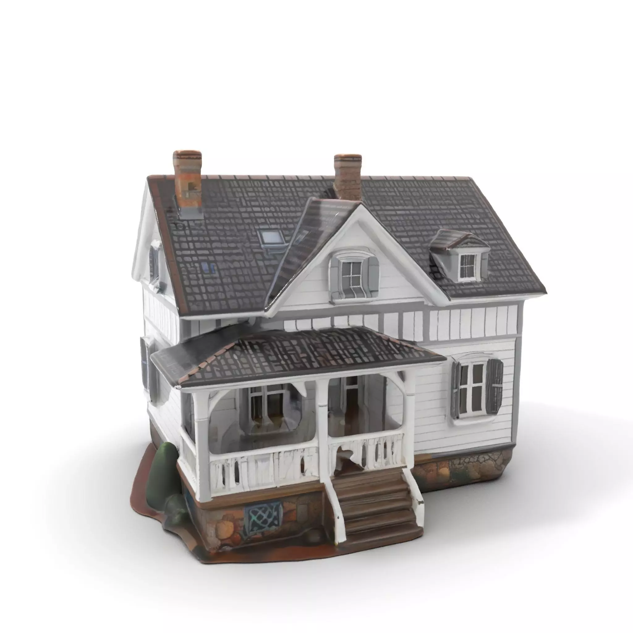 Charming Cottage House model pack Low-poly 3D model_0