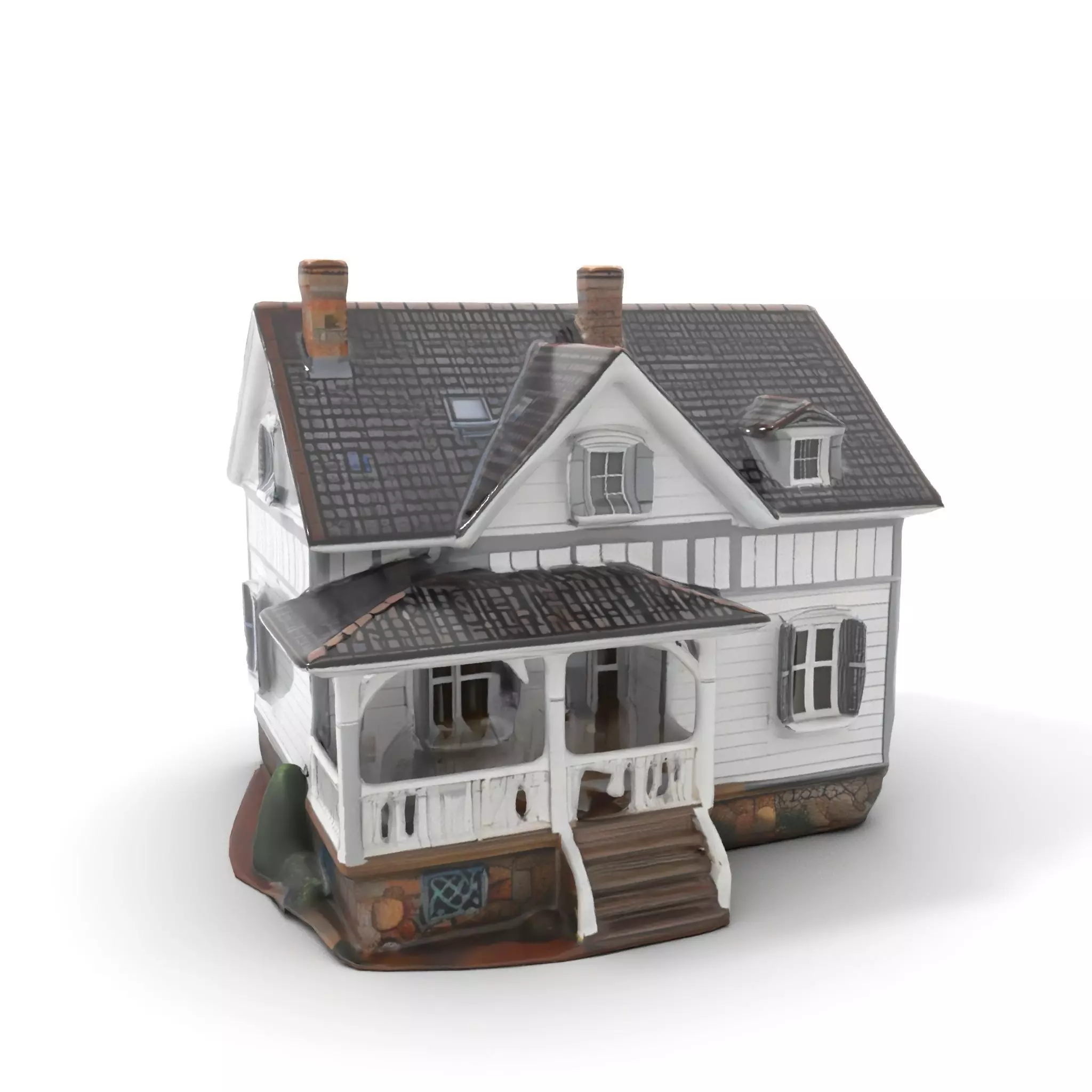 Charming Cottage House model pack Low-poly 3D model_7