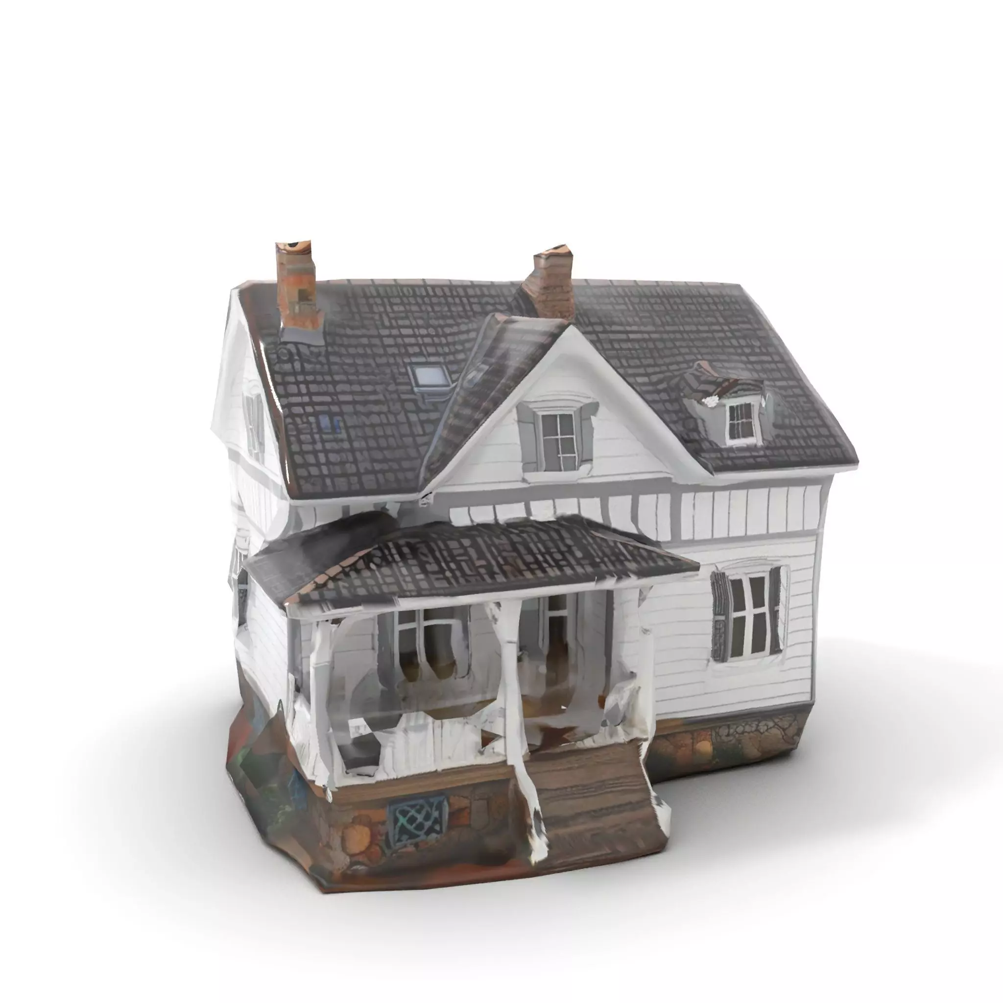 Charming Cottage House model pack Low-poly 3D model_20
