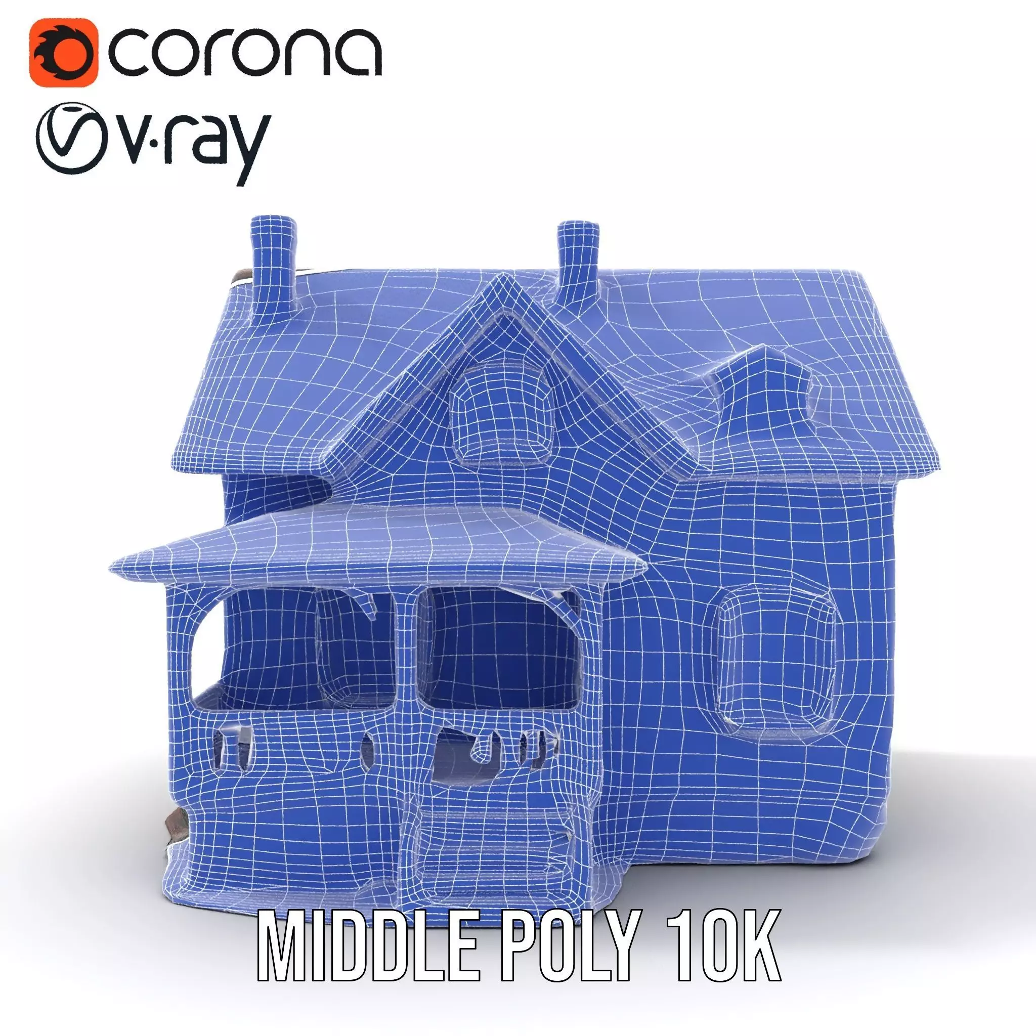 Charming Cottage House model pack Low-poly 3D model_31