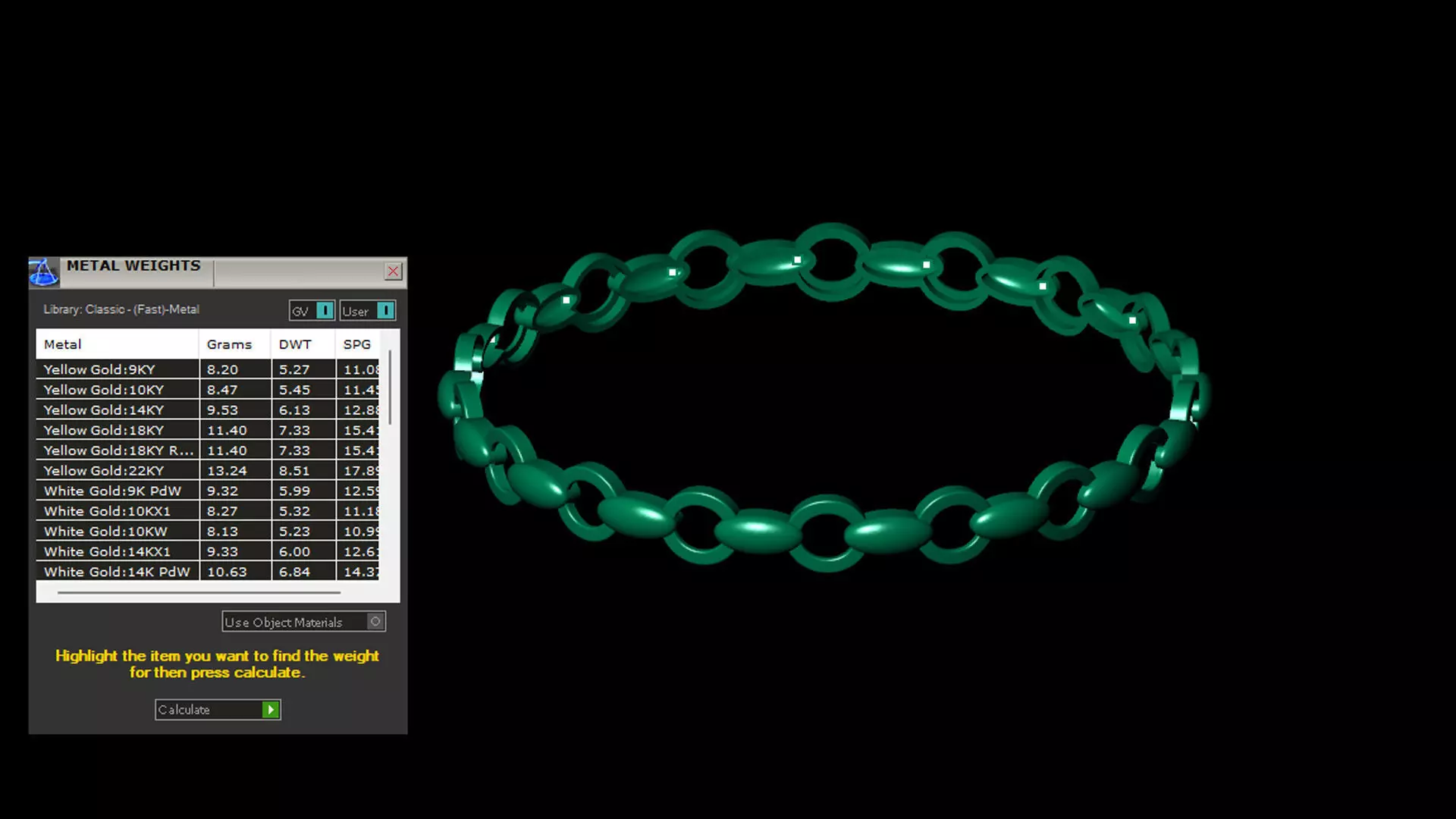 5 SIZE BEST SOLD WESTERN JOLLY  LESS WEIGHT BANGLE 3D Model Collection_12