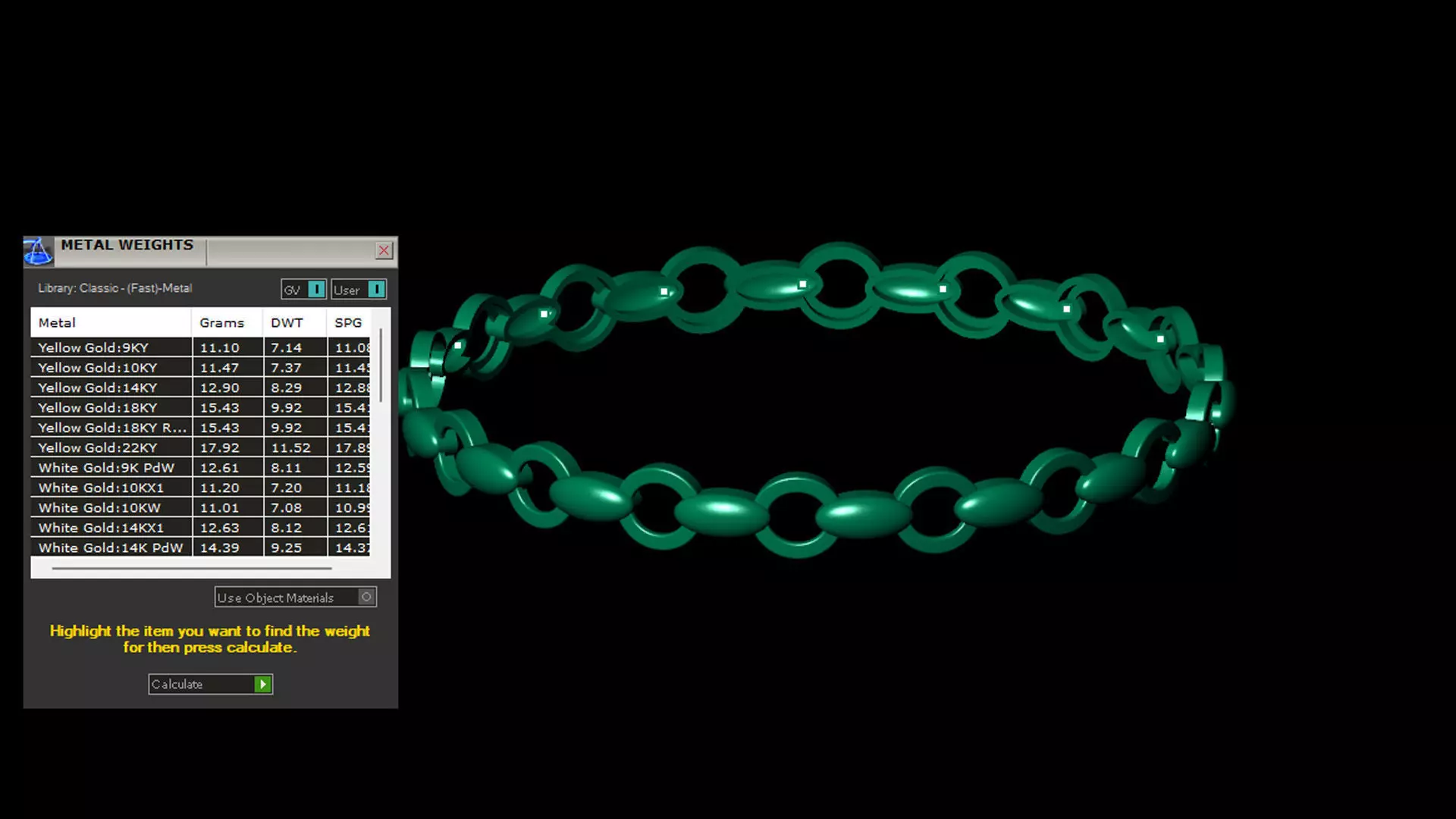 5 SIZE BEST SOLD WESTERN JOLLY  LESS WEIGHT BANGLE 3D Model Collection_14