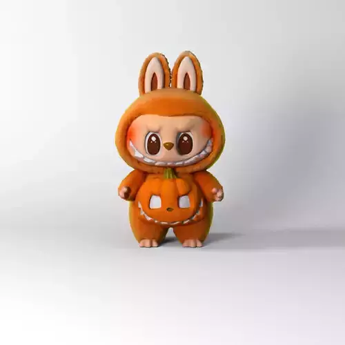 Halloween Pumpkin Labubu