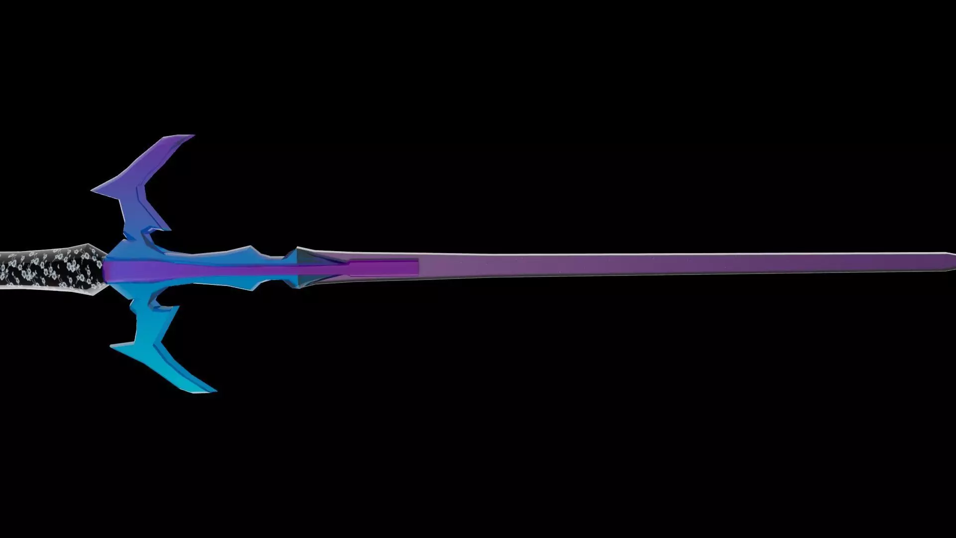 sword model Low-poly 3D model_4