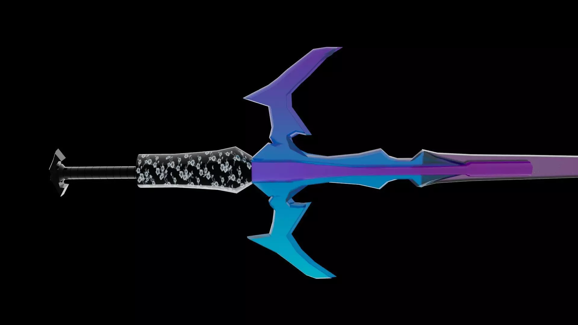 sword model Low-poly 3D model_3