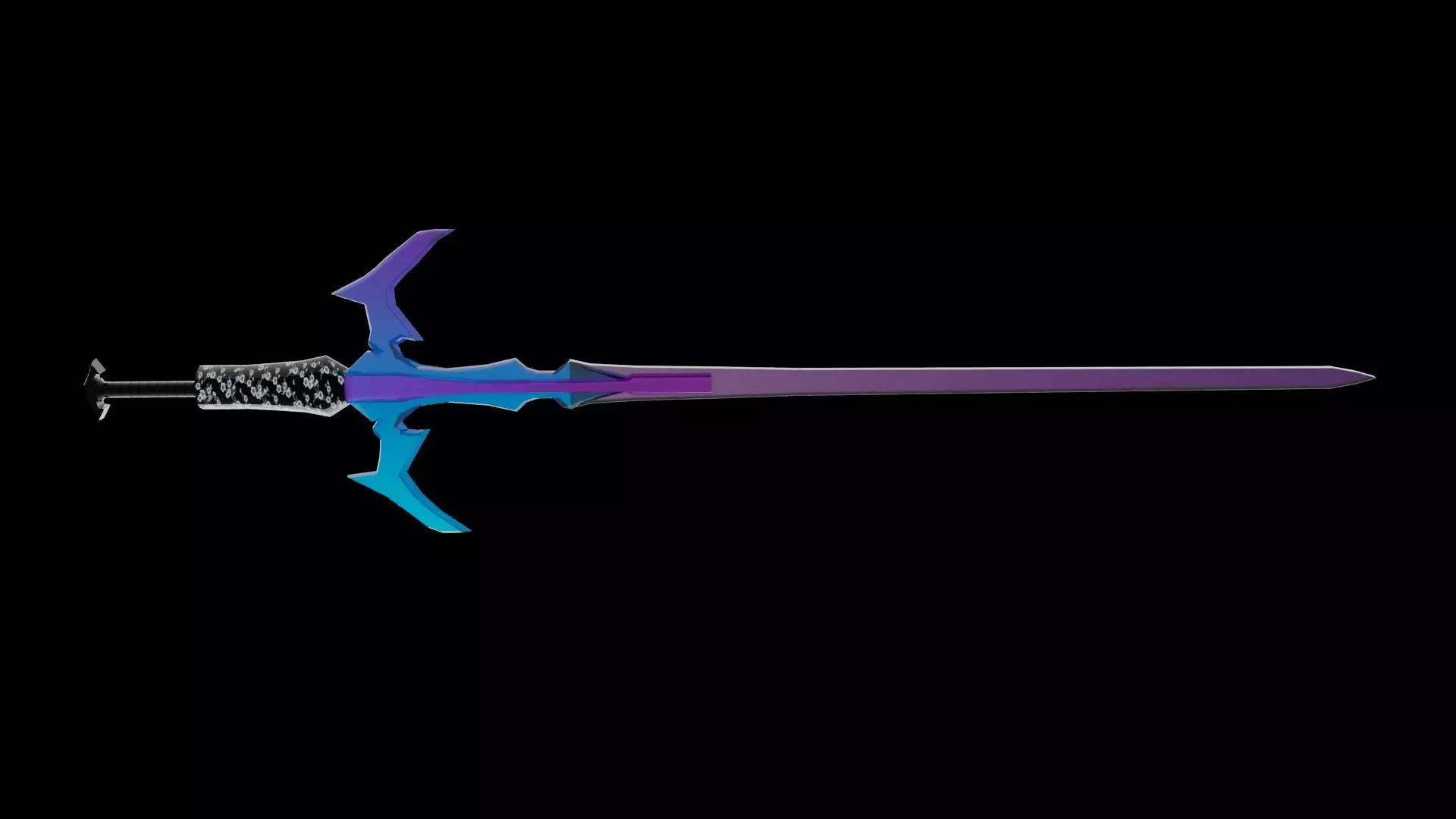 sword model Low-poly 3D model_0