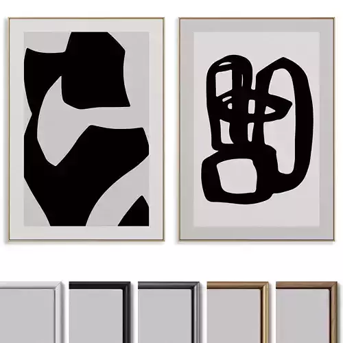 Abstract Painting Frame set