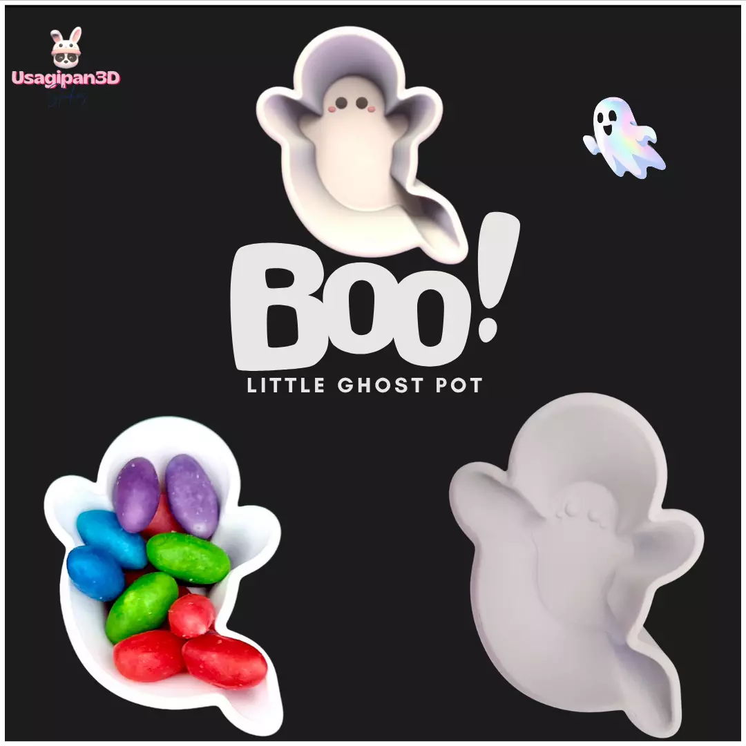 Little Ghost Pot 3D print model_0