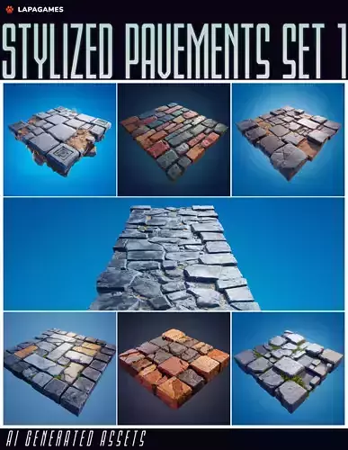 Stylized Pavements Set 1