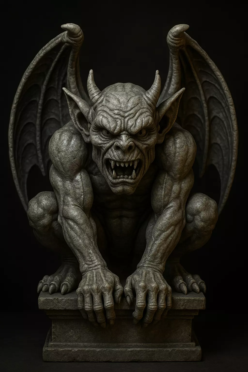 Gargoyle  figurine 3D model for 3D Printable  3D print model_1