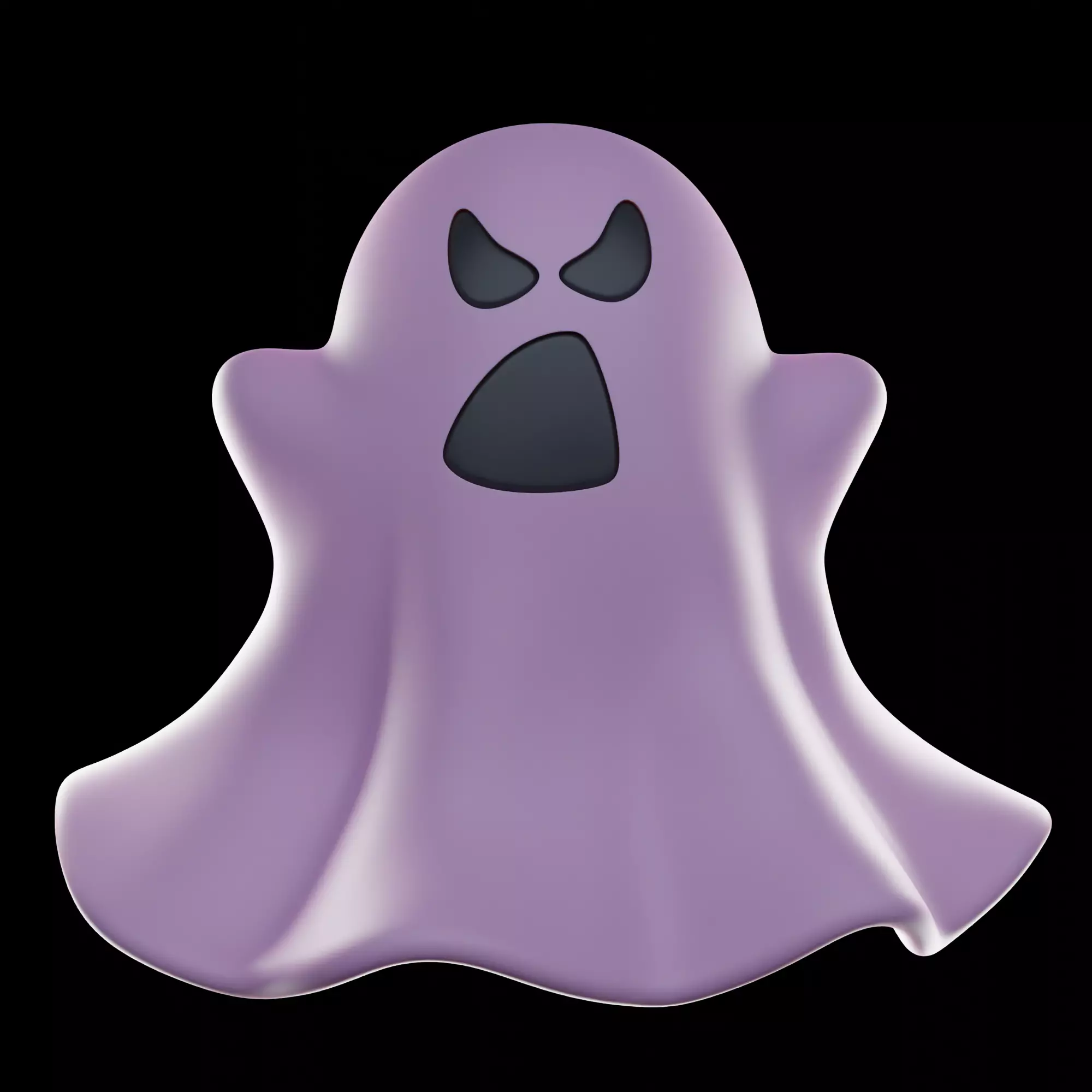 Halloween ghosts set 3D print model_4
