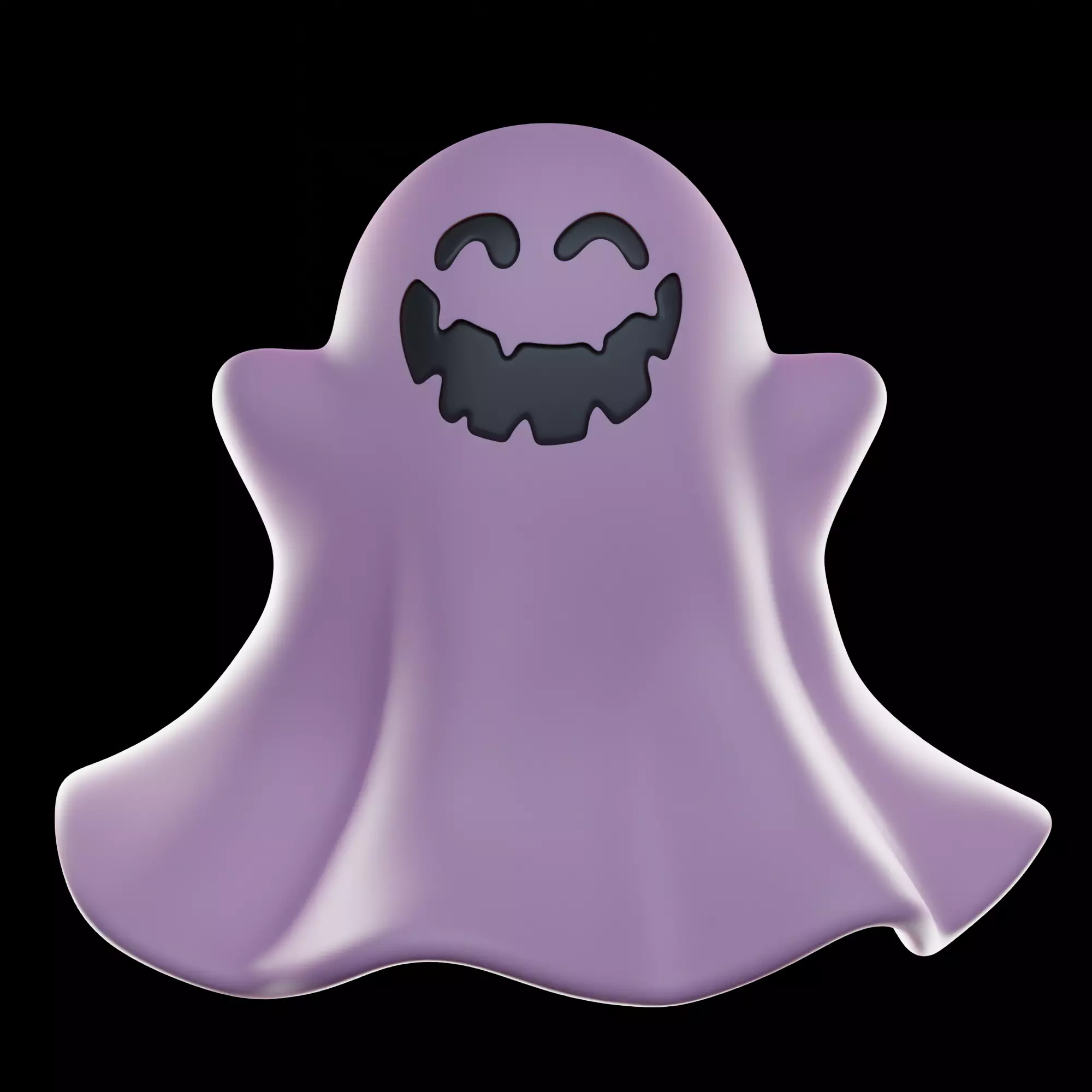 Halloween ghosts set 3D print model_7