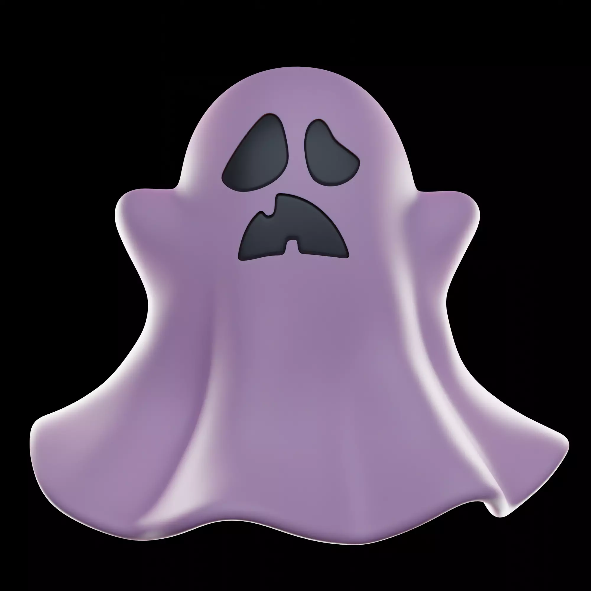 Halloween ghosts set 3D print model_2