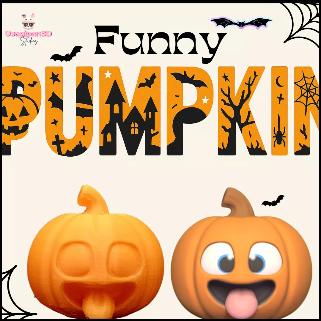 Funny Pumpkin 3D print model_0