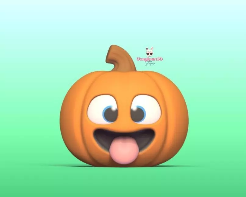 Funny Pumpkin 3D print model_1