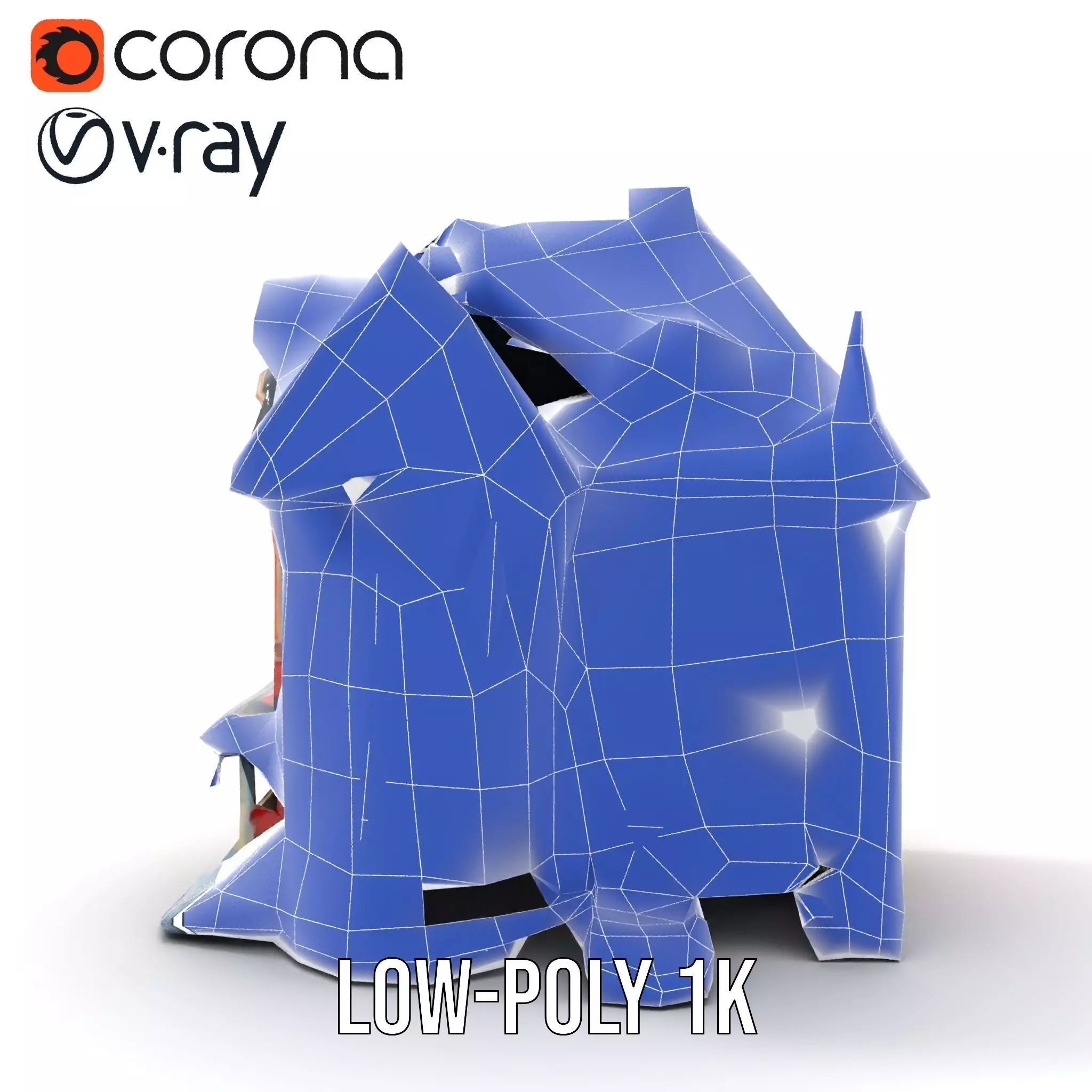 Victorian Brick House model pack Low-poly 3D model_29