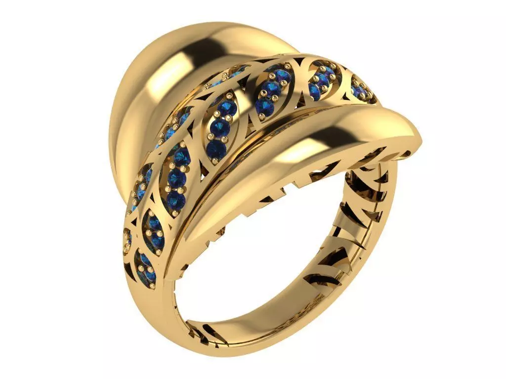 Ready Women Ring STL 3D Models 3D print model_0