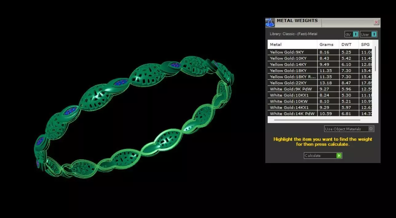 Fashion Bracelet 3D print model_4