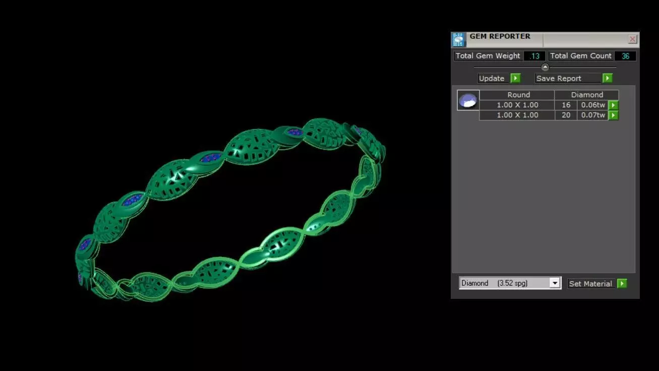 Fashion Bracelet 3D print model_3
