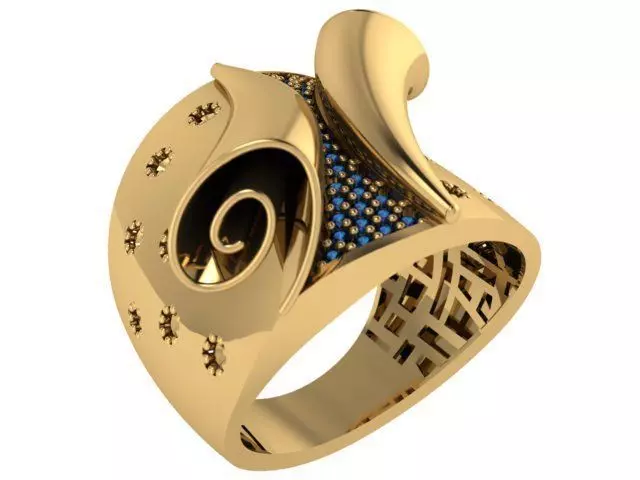 Ready Women Ring STL 3D Models 3D print model_0