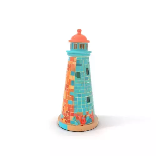 Mosaic Lighthouse model pack Low-poly 3D model