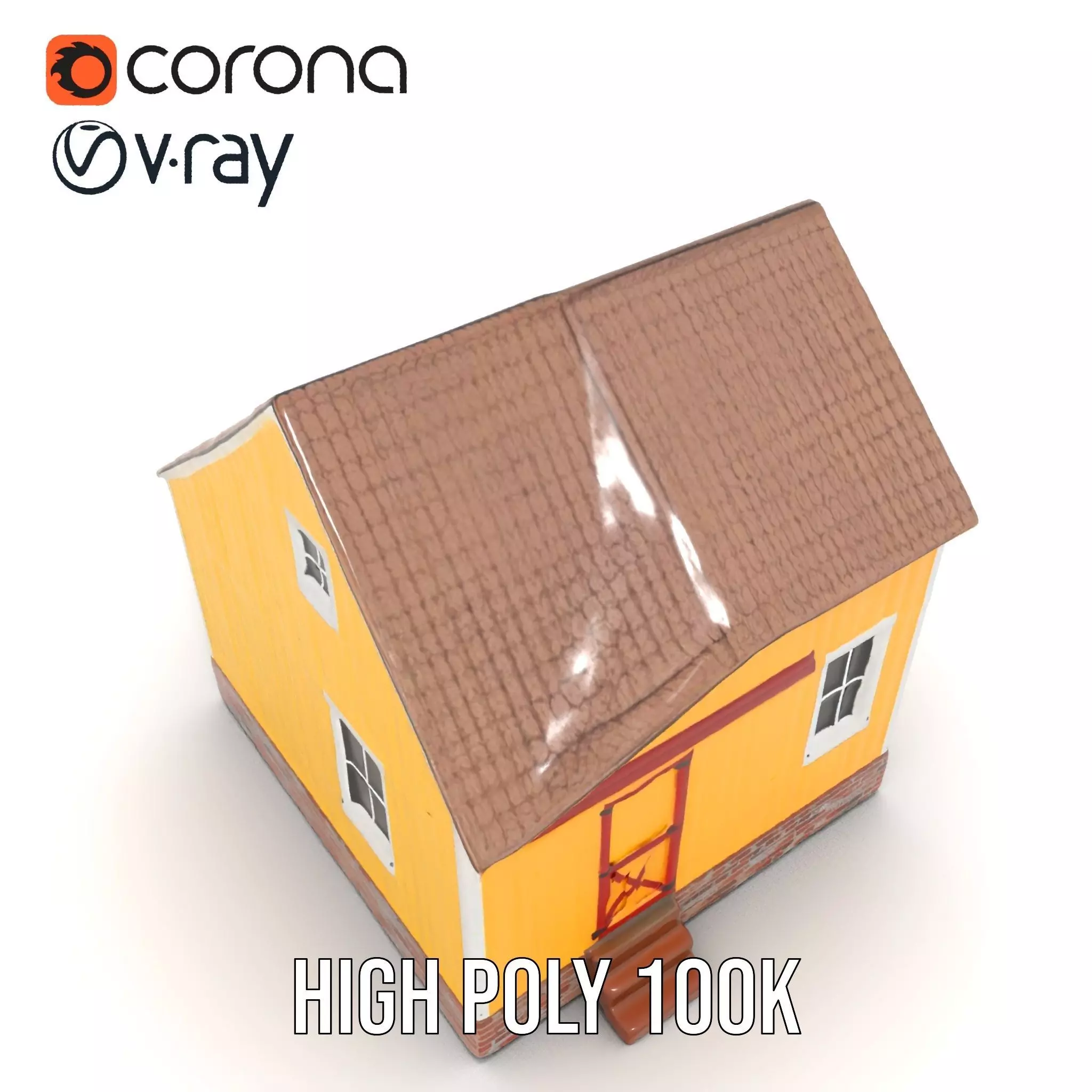 Sunny Cottage model pack Low-poly 3D model_32