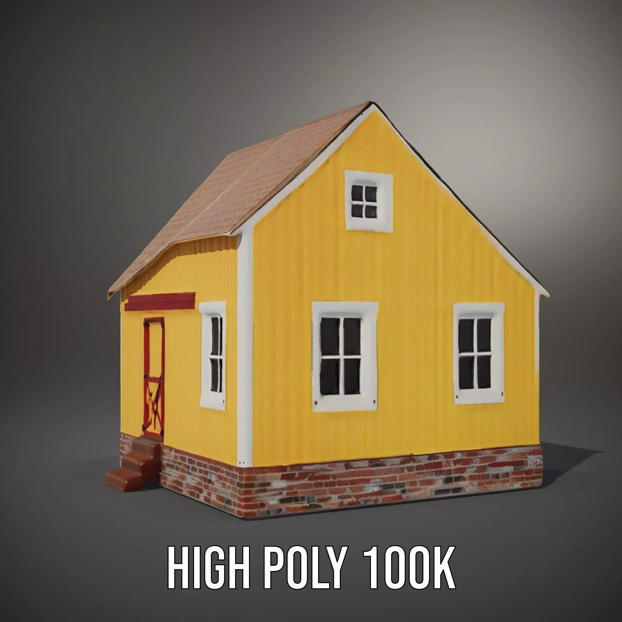 Sunny Cottage model pack Low-poly 3D model_9