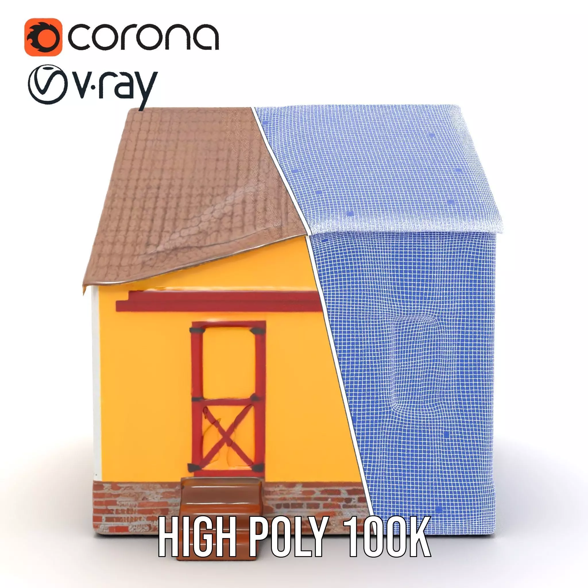 Sunny Cottage model pack Low-poly 3D model_34