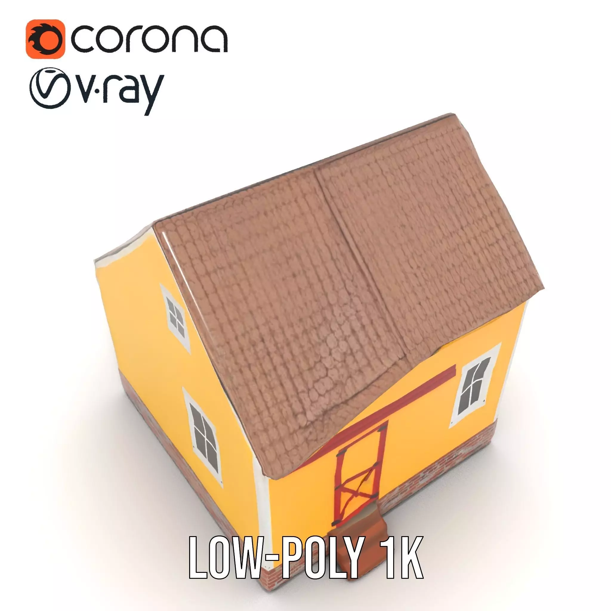 Sunny Cottage model pack Low-poly 3D model_10