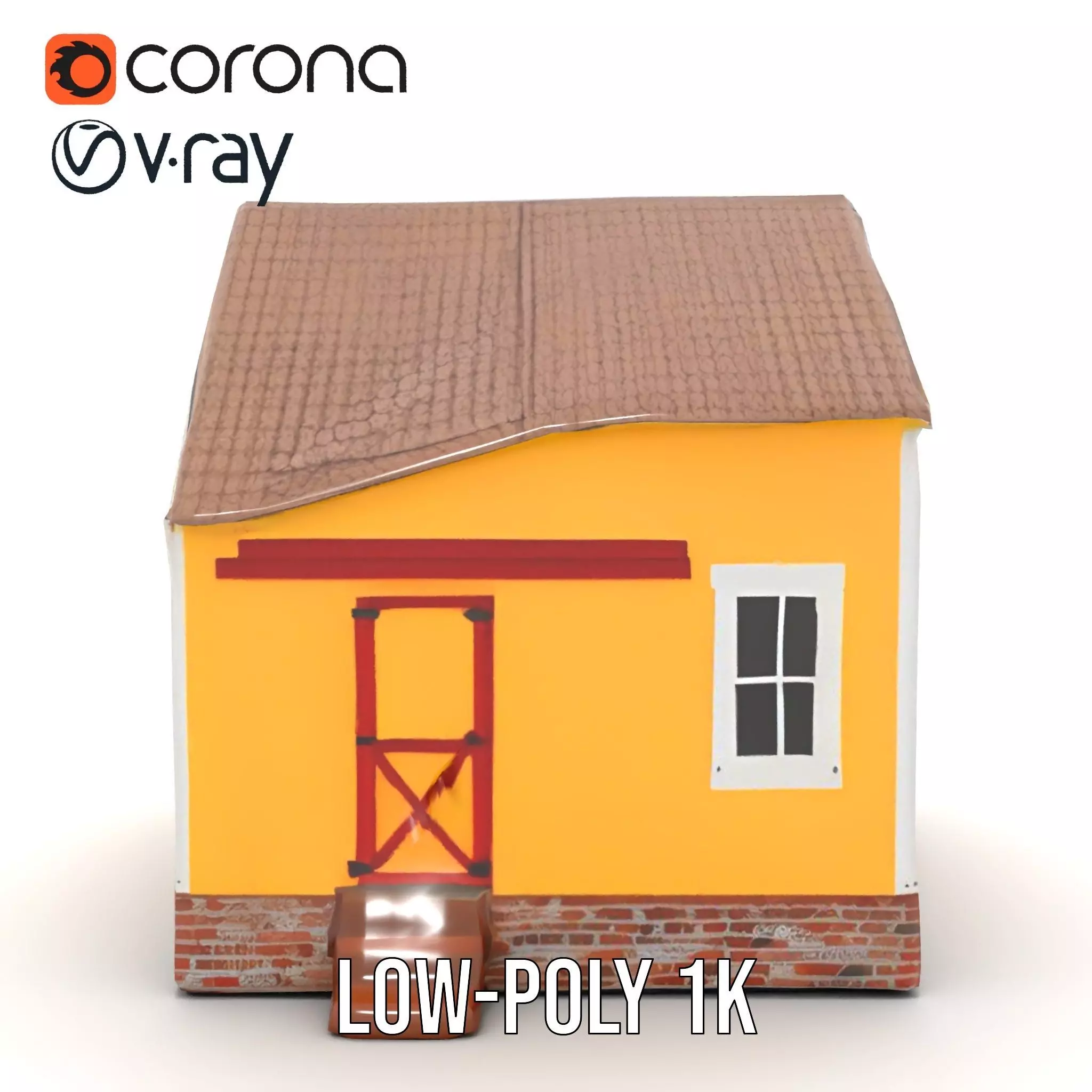Sunny Cottage model pack Low-poly 3D model_13