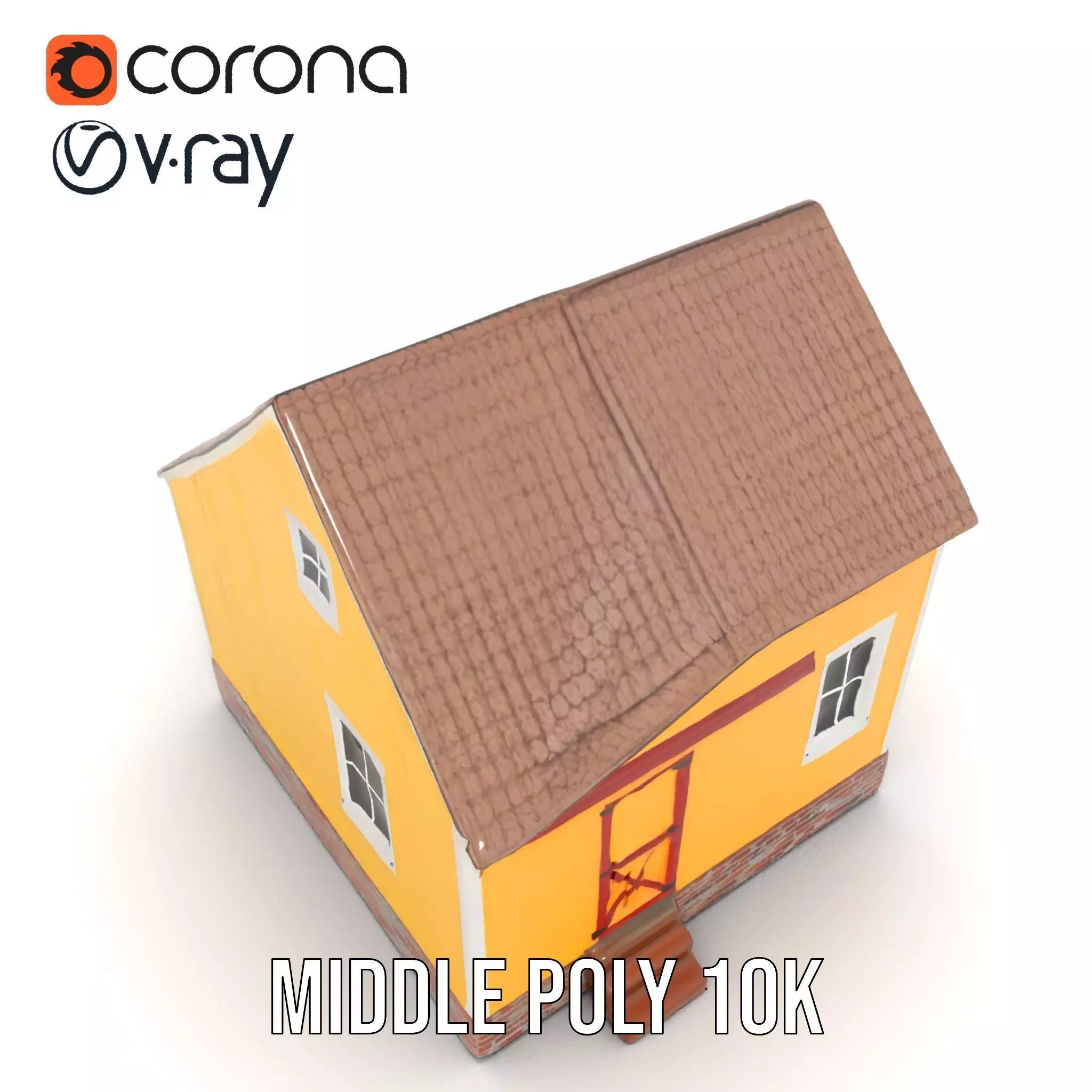 Sunny Cottage model pack Low-poly 3D model_6