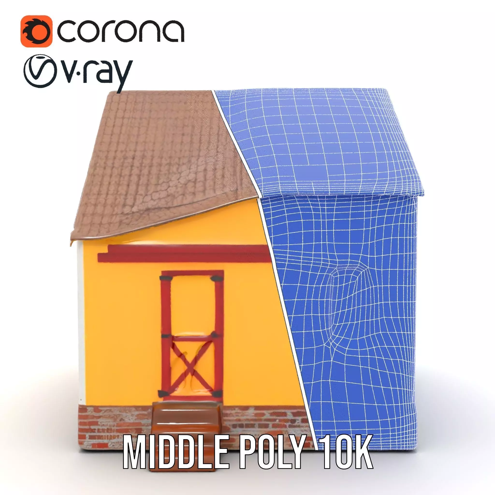 Sunny Cottage model pack Low-poly 3D model_17