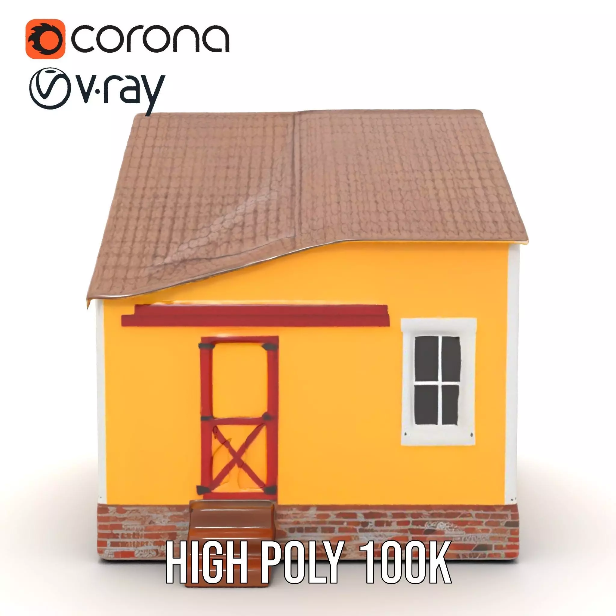 Sunny Cottage model pack Low-poly 3D model_16
