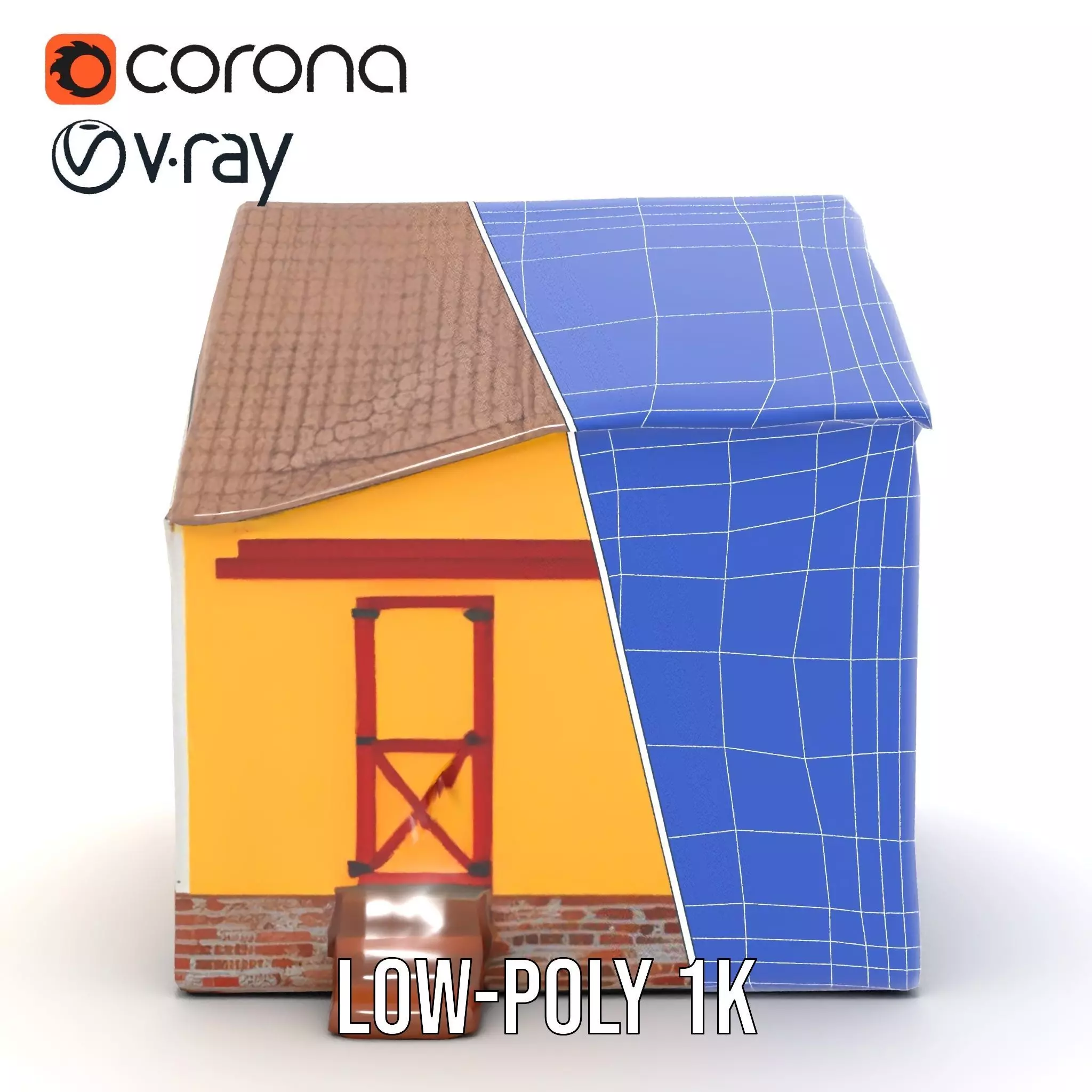 Sunny Cottage model pack Low-poly 3D model_28