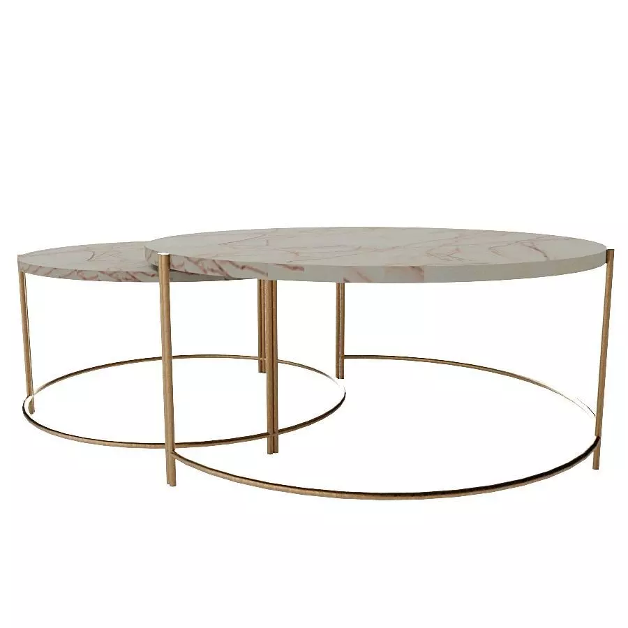 Atlas Twin Nest Coffee Table 3D model_2